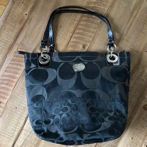 COACH signature sateen tote bag 👜